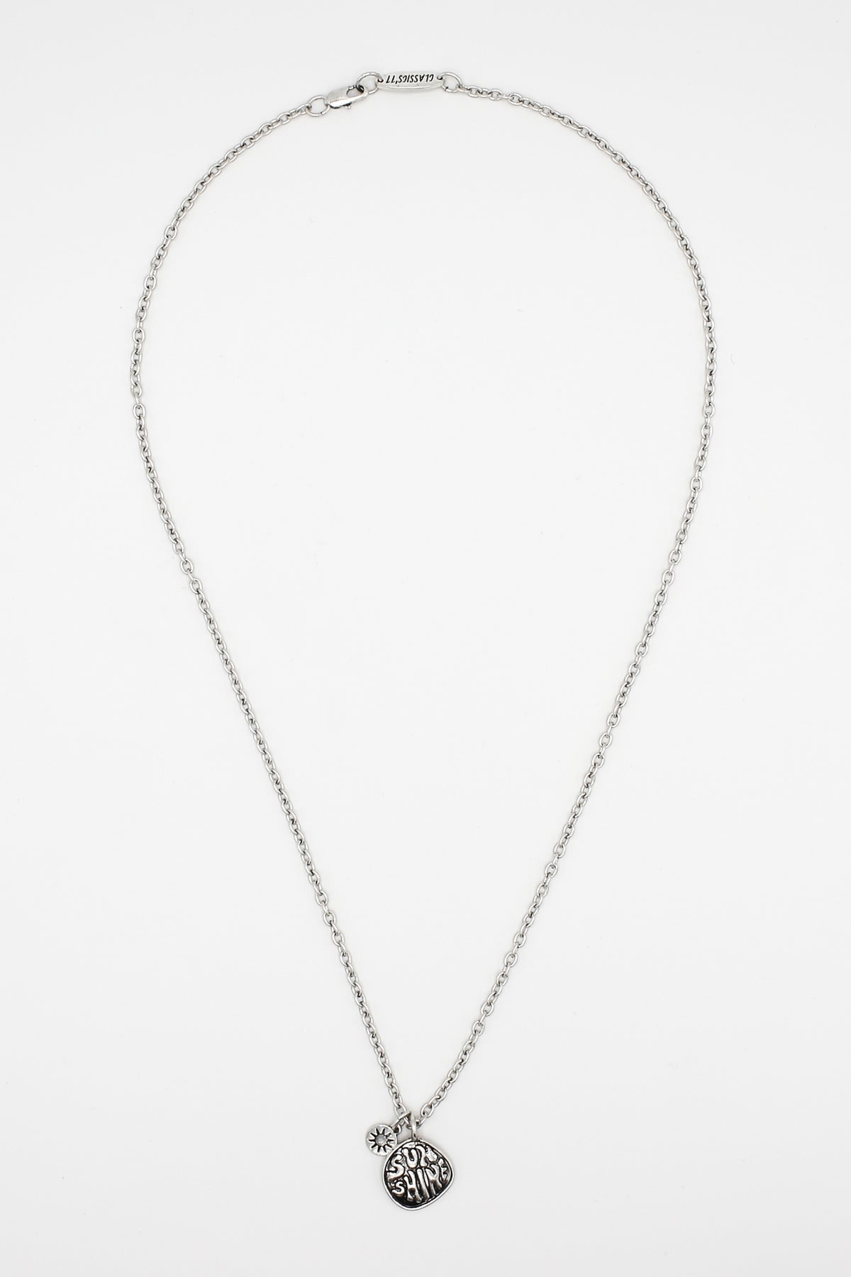 Silver store sovereign necklace